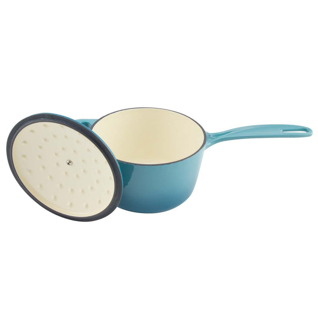 2 Quart Enameled Cast Iron Sauce Pan with Lid – Marketfleet Inc.