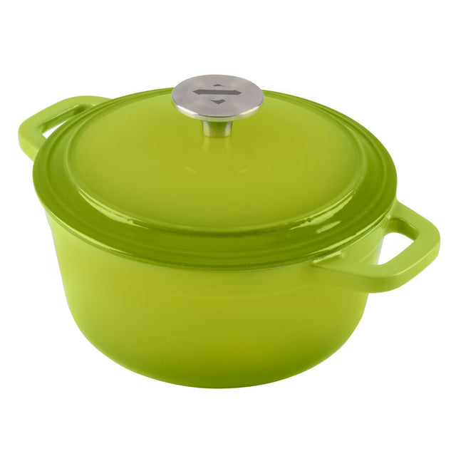 2 Quart Enameled Cast Iron Sauce Pan with Lid – Marketfleet Inc.