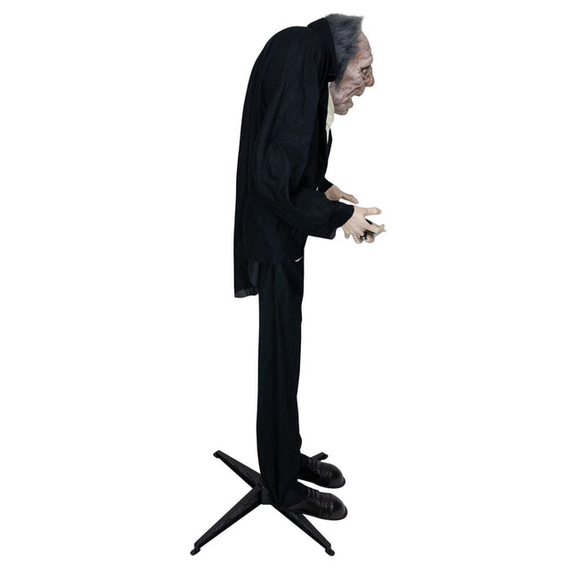 Halloween Animatronics Sound-Activated Old Man with Candy Dish Decorat ...