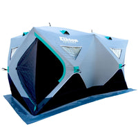 6-8 Person Insulated Double Ice Fishing Tent With Ventilation