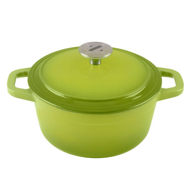 2 Quart Enameled Cast Iron Sauce Pan with Lid – Marketfleet Inc.