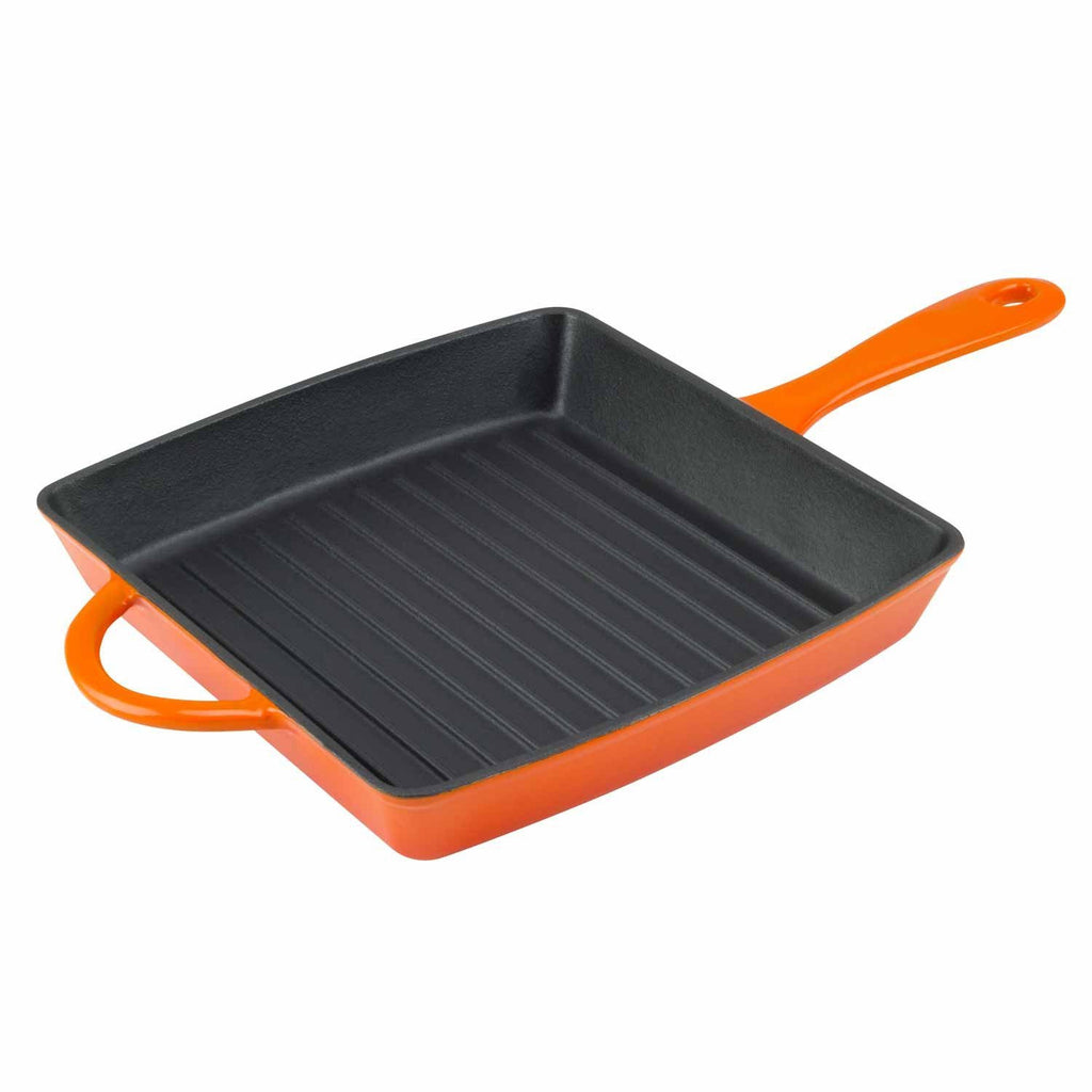 10-Inch Cast Iron Enamel Smooth-Surface Round Skillet - Zelancio.com –  Marketfleet Inc.