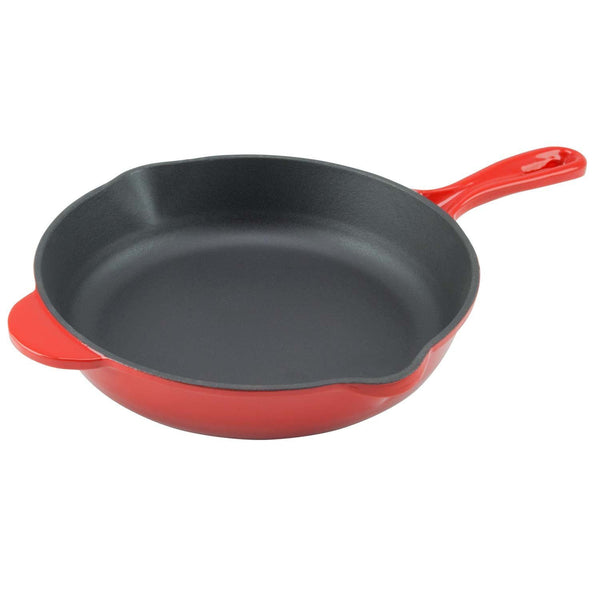 10-Inch Cast Iron Enamel Smooth-Surface Round Skillet - Zelancio.com –  Marketfleet Inc.