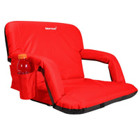 Padded Folding Reclining-Back Bleacher Seat Stadium Chair